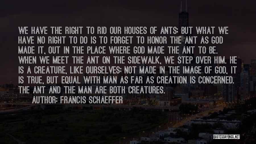 Man Made Creation Quotes By Francis Schaeffer
