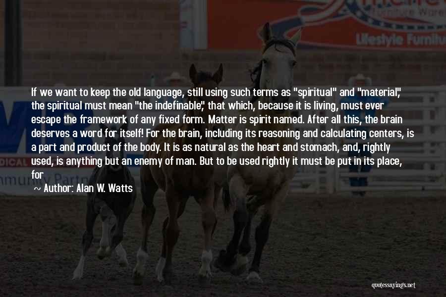 Man Made Language Quotes By Alan W. Watts