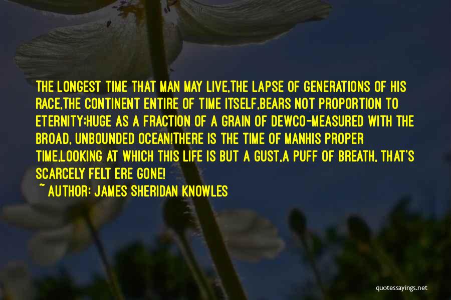 Man Measured Quotes By James Sheridan Knowles