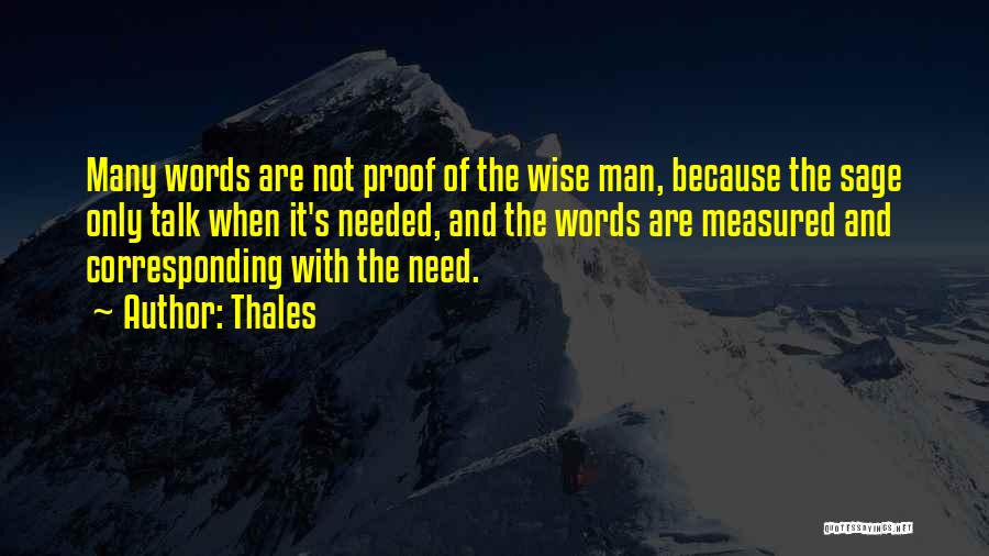 Man Measured Quotes By Thales