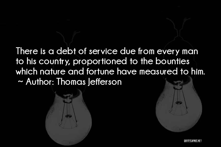 Man Measured Quotes By Thomas Jefferson