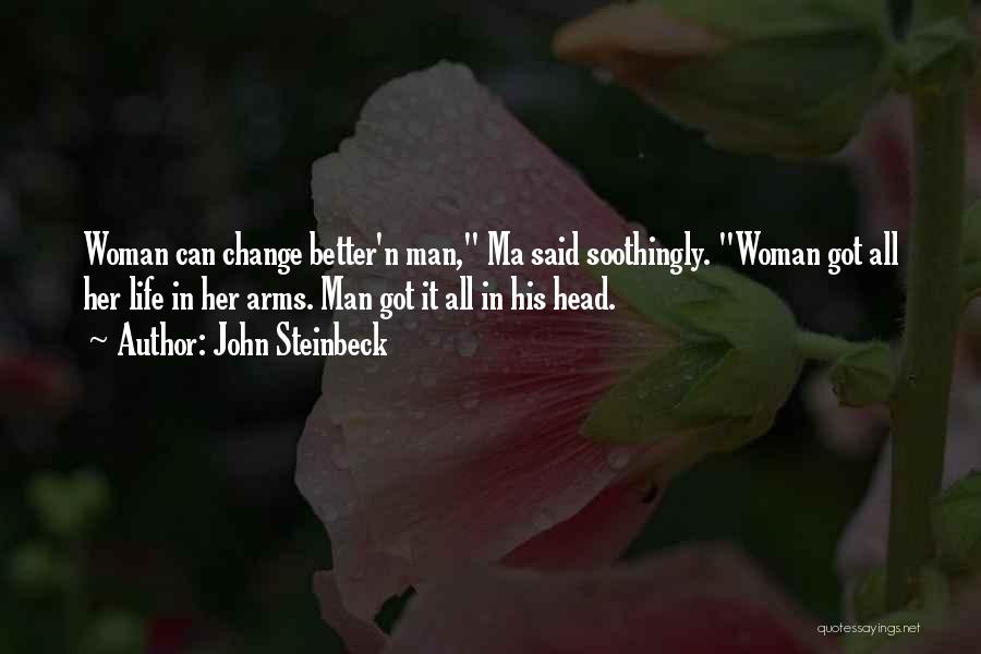 Man N Woman Quotes By John Steinbeck
