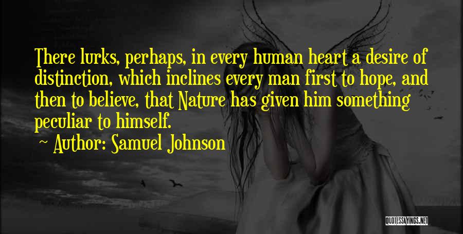 Man Of Distinction Quotes By Samuel Johnson