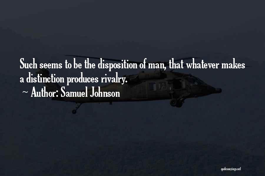 Man Of Distinction Quotes By Samuel Johnson