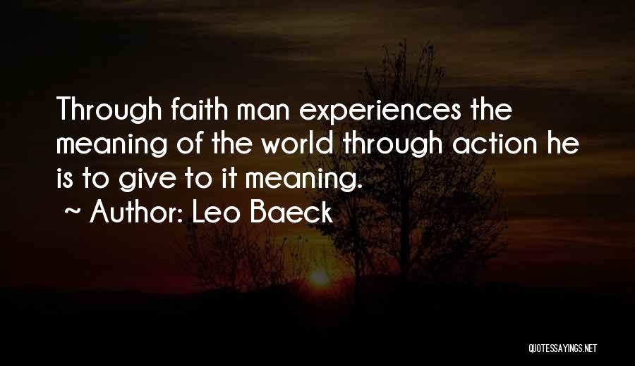 Man Of Faith Quotes By Leo Baeck