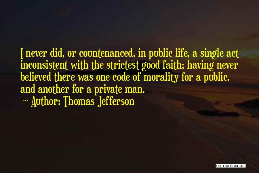 Man Of Faith Quotes By Thomas Jefferson