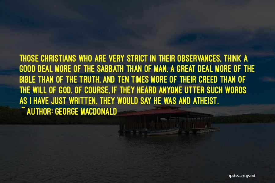 Man Of God Bible Quotes By George MacDonald