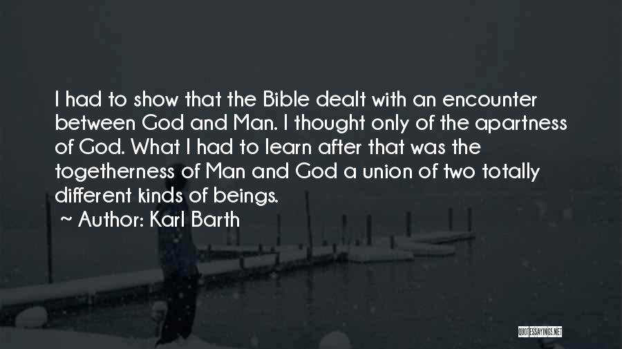 Man Of God Bible Quotes By Karl Barth