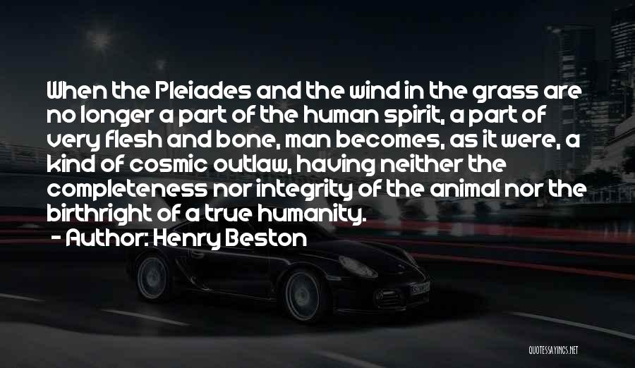 Man Of Integrity Quotes By Henry Beston