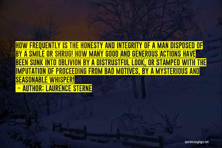 Man Of Integrity Quotes By Laurence Sterne