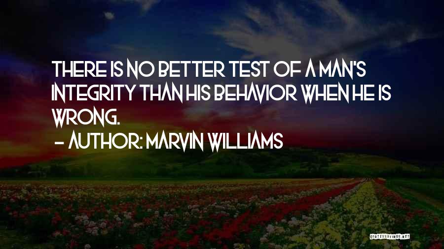 Man Of Integrity Quotes By Marvin Williams