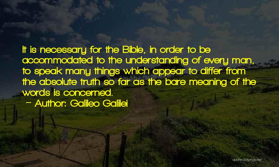 Man Of Many Words Quotes By Galileo Galilei