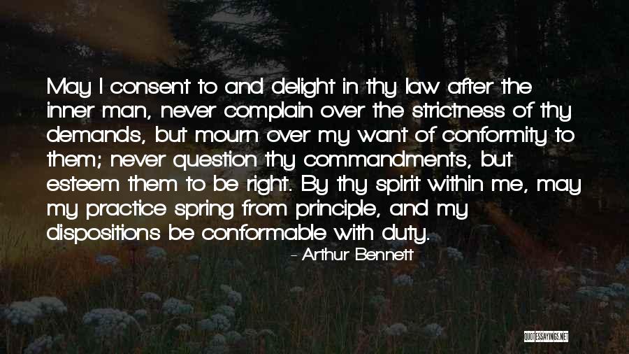 Man Of Principle Quotes By Arthur Bennett