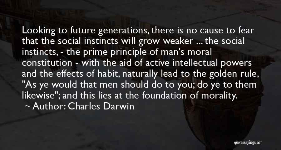 Man Of Principle Quotes By Charles Darwin