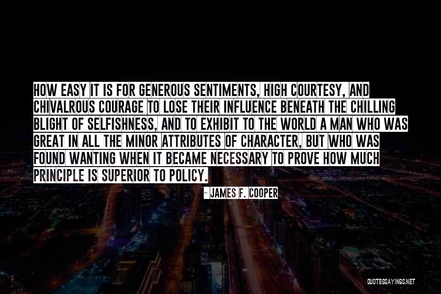 Man Of Principle Quotes By James F. Cooper