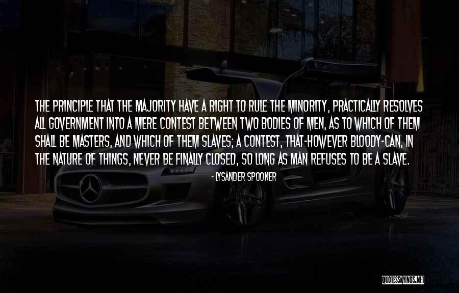 Man Of Principle Quotes By Lysander Spooner