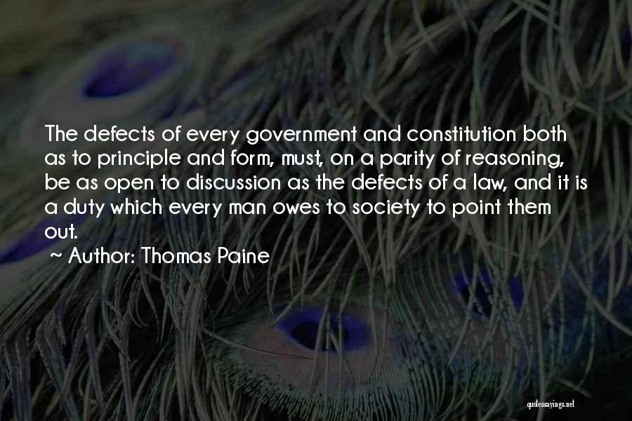 Man Of Principle Quotes By Thomas Paine