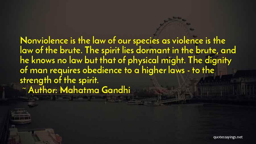 Man Of Strength Quotes By Mahatma Gandhi