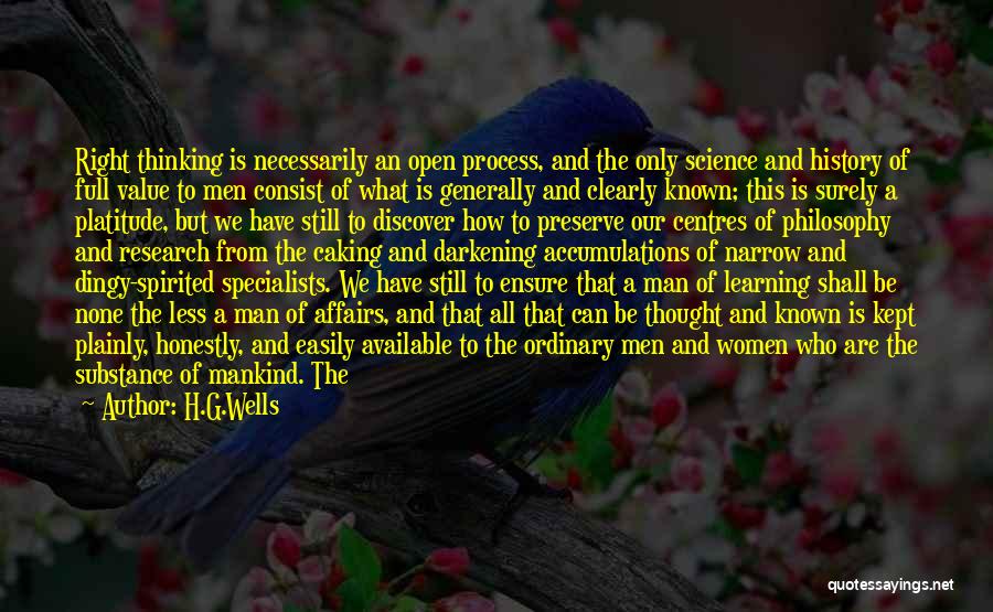 Man Of Substance Quotes By H.G.Wells