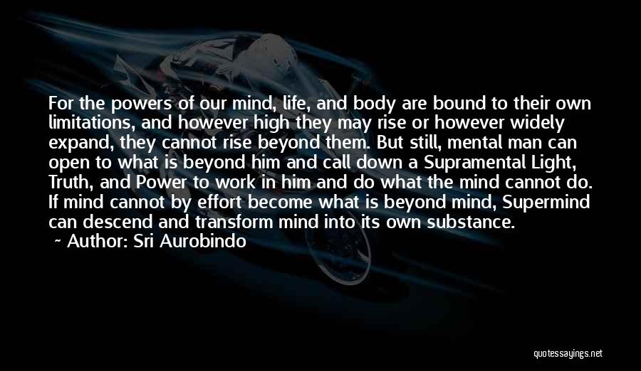 Man Of Substance Quotes By Sri Aurobindo