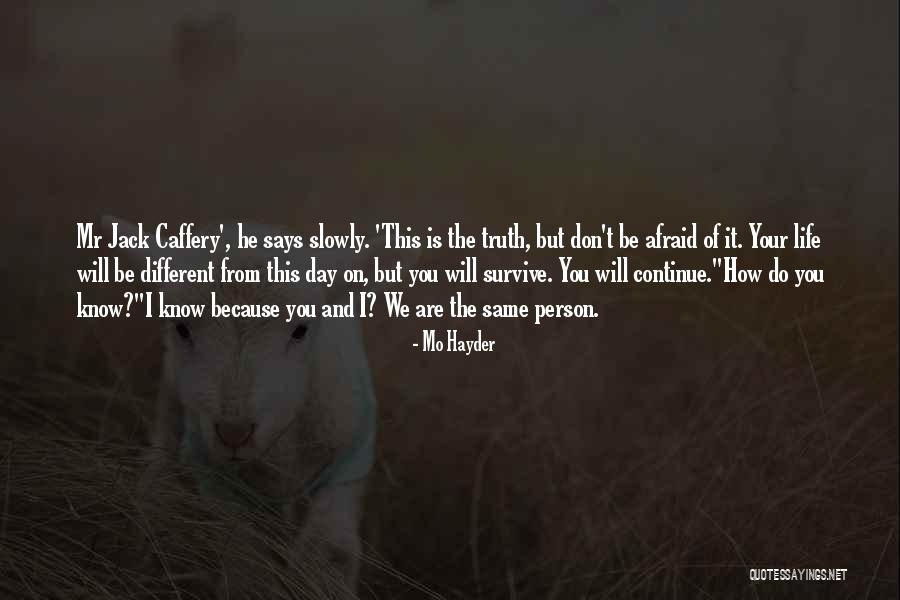 Man Of Your Life Quotes By Mo Hayder