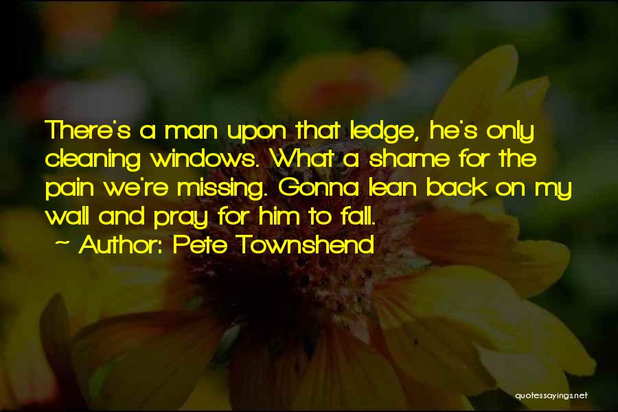 Man On Ledge Quotes By Pete Townshend