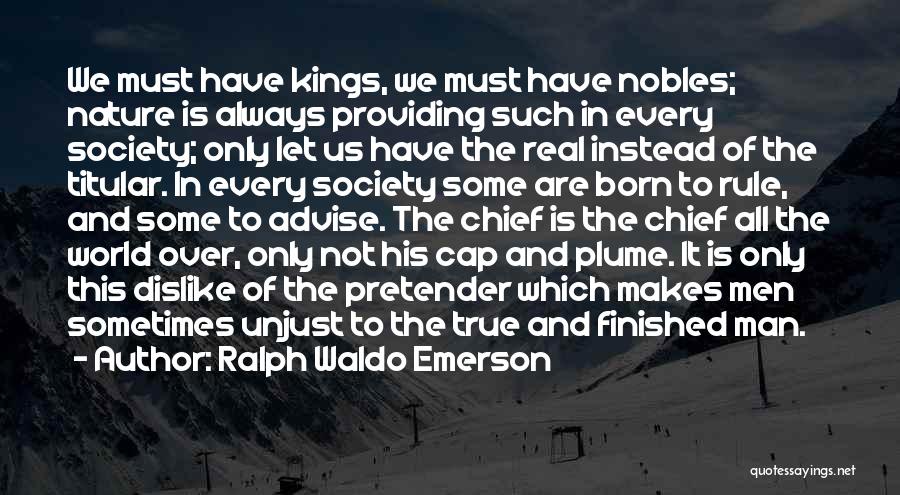 Man Over Nature Quotes By Ralph Waldo Emerson
