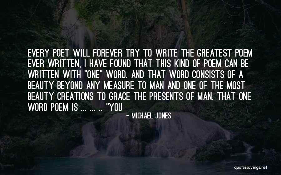 Man Poems And Quotes By Michael Jones