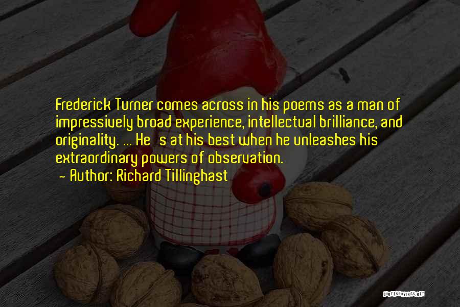 Man Poems And Quotes By Richard Tillinghast