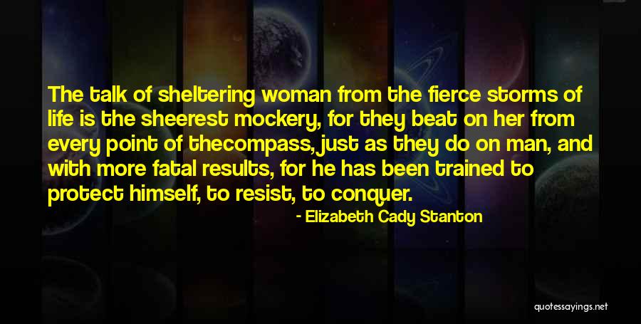 Man Protect Woman Quotes By Elizabeth Cady Stanton