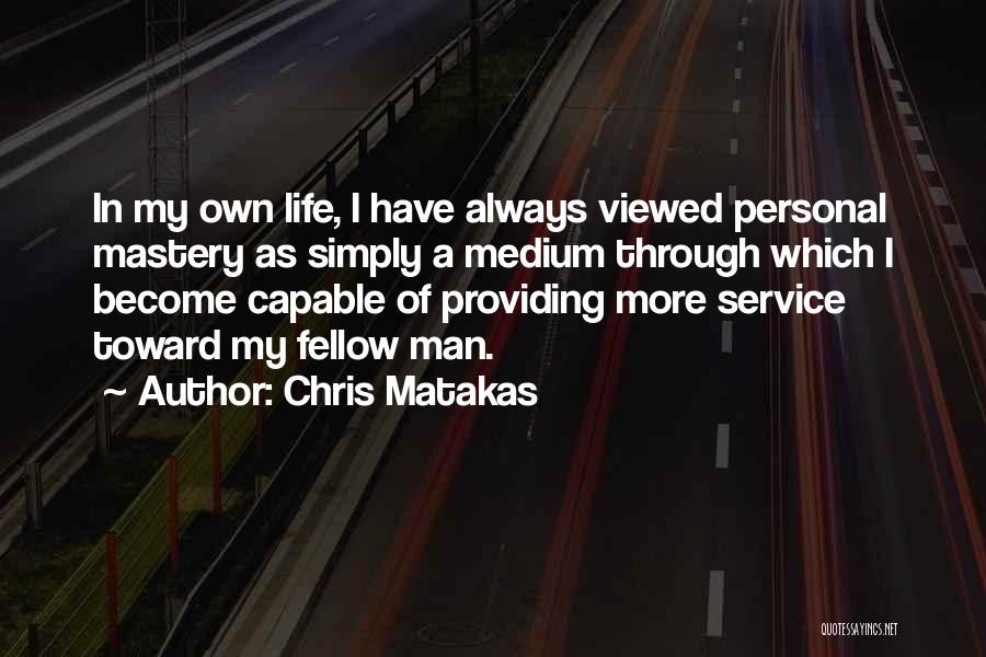 Man Providing Quotes By Chris Matakas