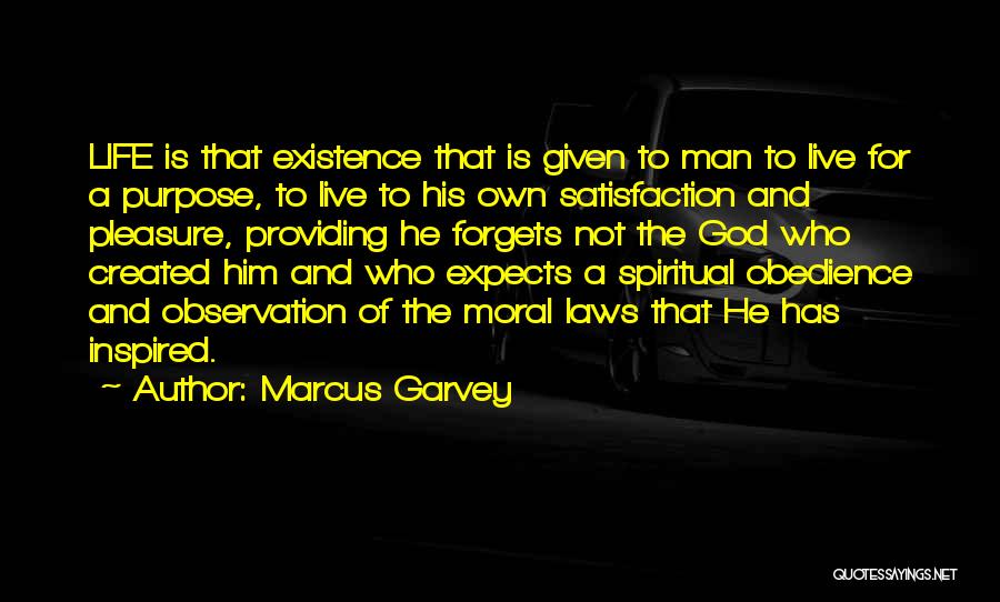 Man Providing Quotes By Marcus Garvey