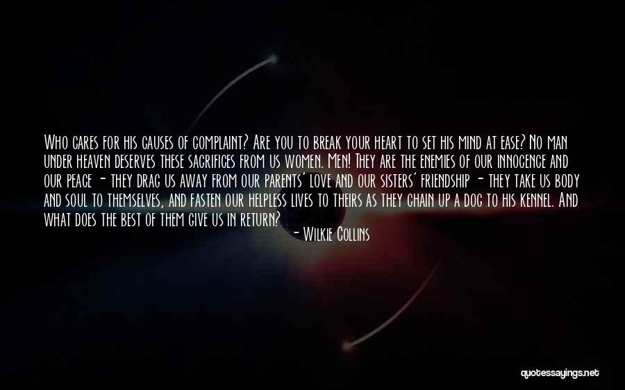 Man Sacrifices Quotes By Wilkie Collins Man Sacrifices Quotes By Wilkie Collins