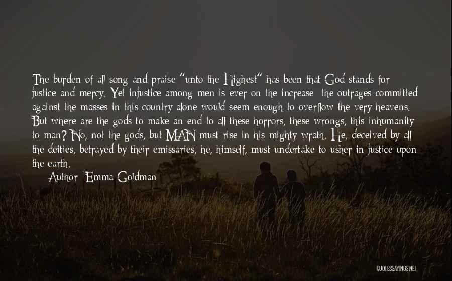 Man Stands Alone Quotes By Emma Goldman