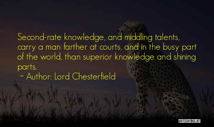Man Superior Quotes By Lord Chesterfield