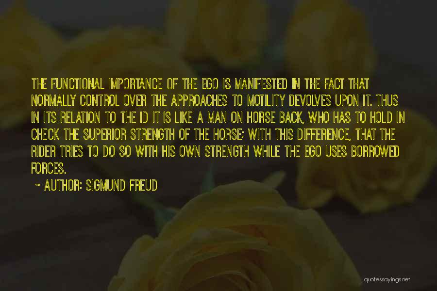 Man Superior Quotes By Sigmund Freud