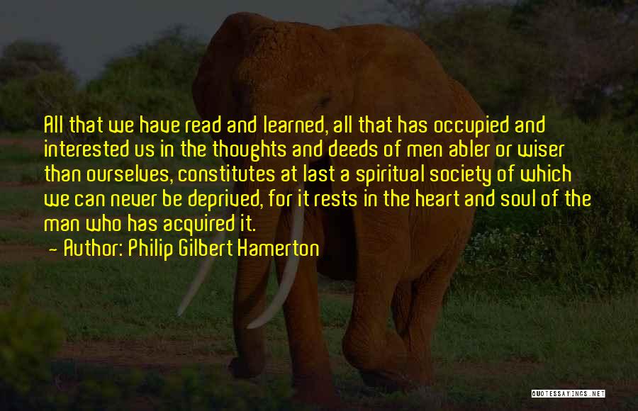 Man Thoughts Quotes By Philip Gilbert Hamerton