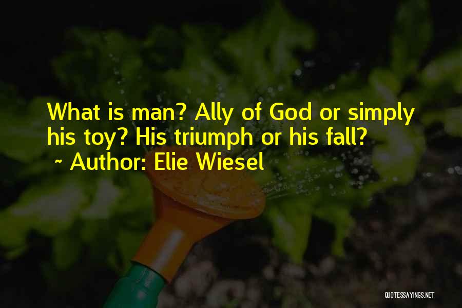 Man Toys Quotes By Elie Wiesel