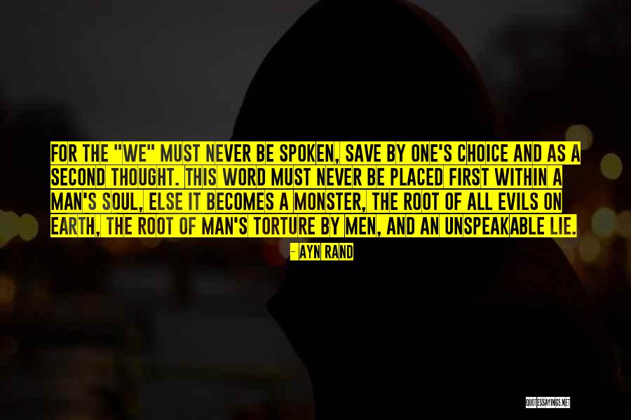 Man Vs Monster Quotes By Ayn Rand Man Vs Monster Quotes By Ayn Rand