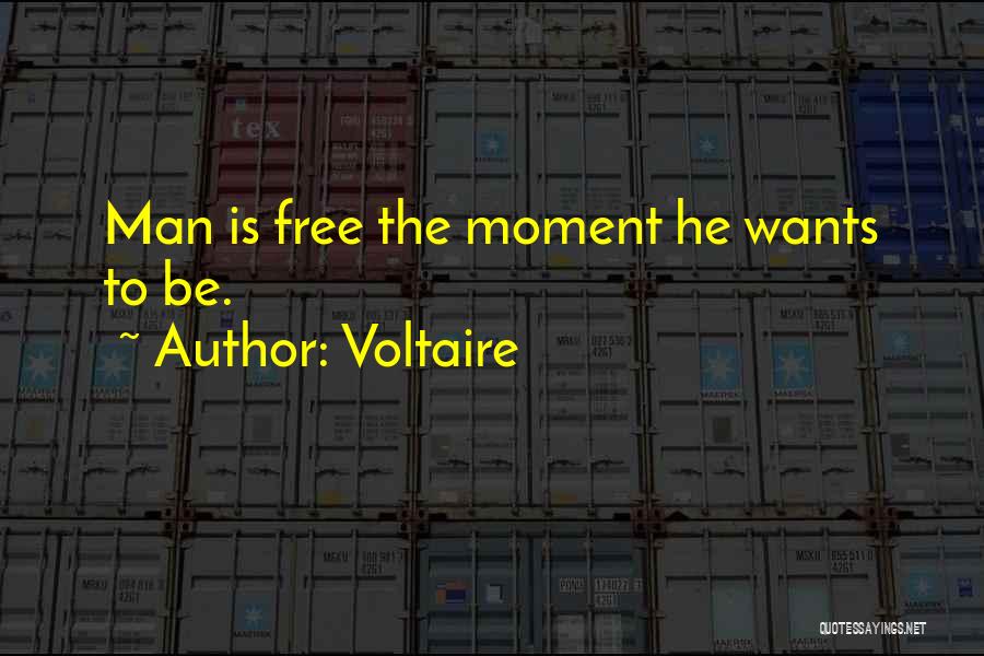 Man Wants Quotes By Voltaire