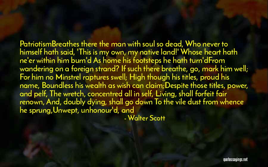 Man With No Name Quotes By Walter Scott Man With No Name Quotes By Walter Scott