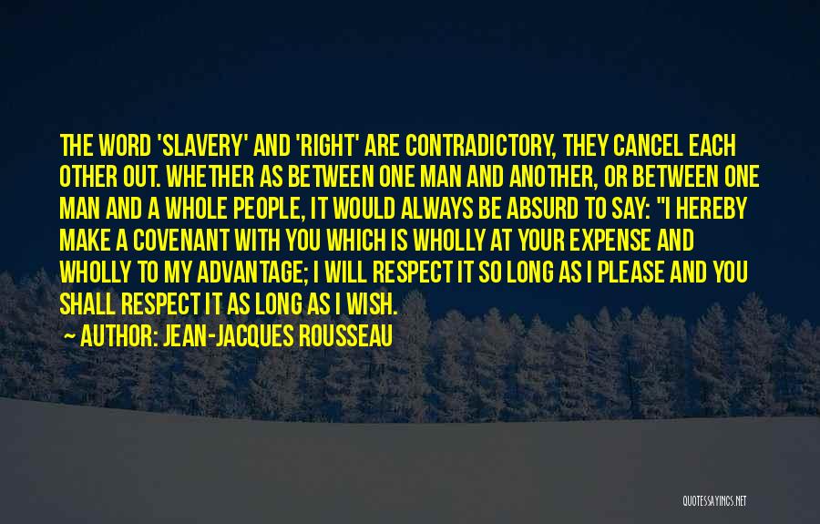 Man With One Word Quotes By Jean-Jacques Rousseau