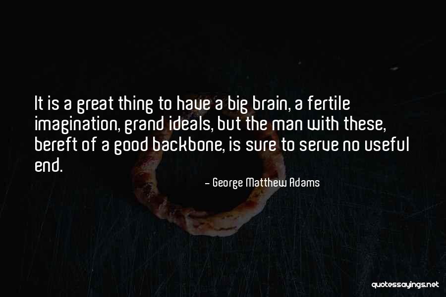 Man Without Backbone Quotes By George Matthew Adams Man Without Backbone Quotes By George Matthew Adams
