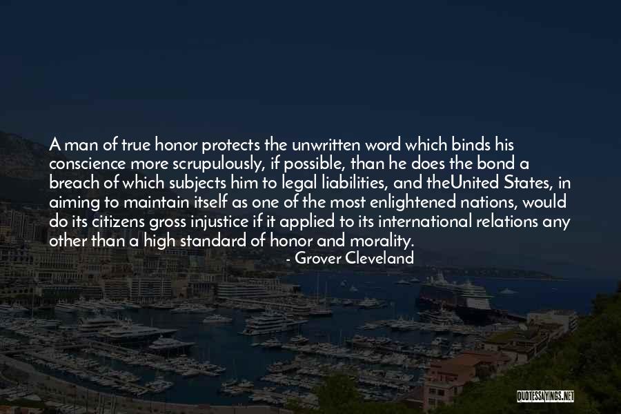 Man Without Word Of Honor Quotes By Grover Cleveland Man Without Word Of Honor Quotes By Grover Cleveland