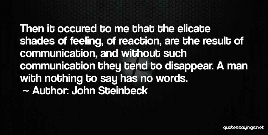 Man Without Words Quotes By John Steinbeck