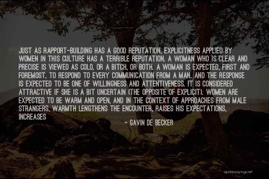 Man Woman Communication Quotes By Gavin De Becker Man Woman Communication Quotes By Gavin De Becker