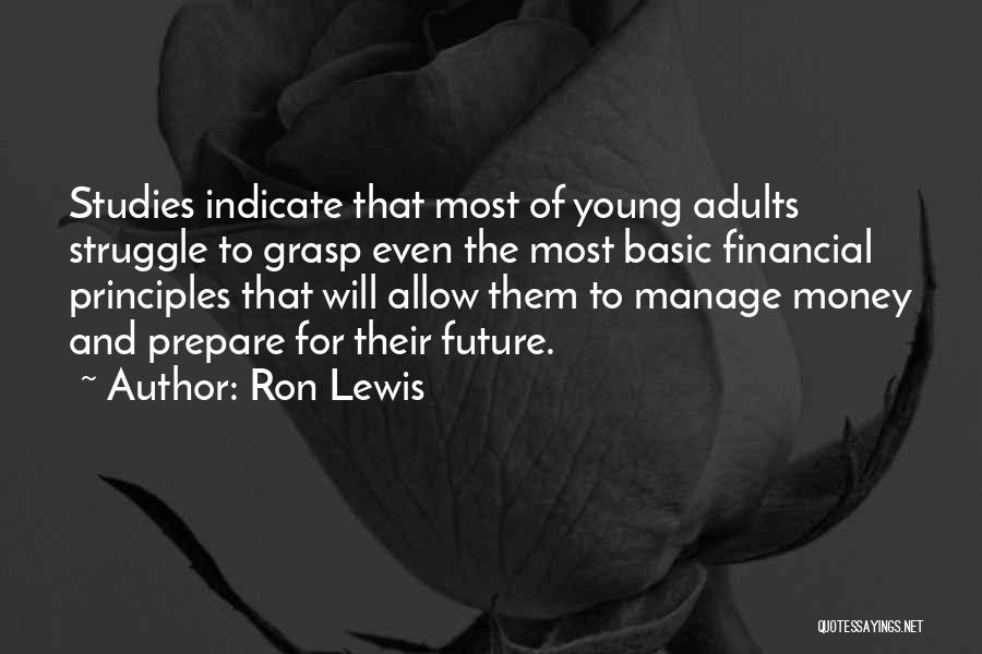 Manage Money Quotes By Ron Lewis