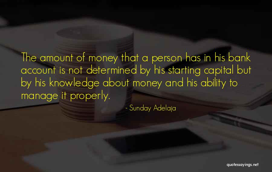 Manage Money Quotes By Sunday Adelaja