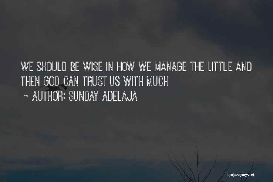 Manage Money Quotes By Sunday Adelaja