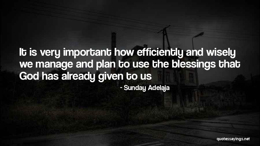 Manage Money Quotes By Sunday Adelaja